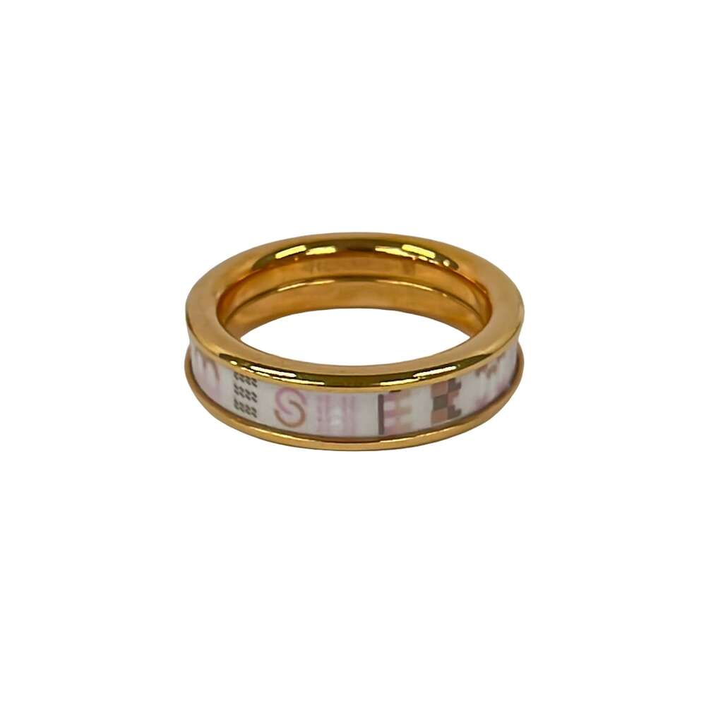 Hermès bricoleur Ring White Pink Gold